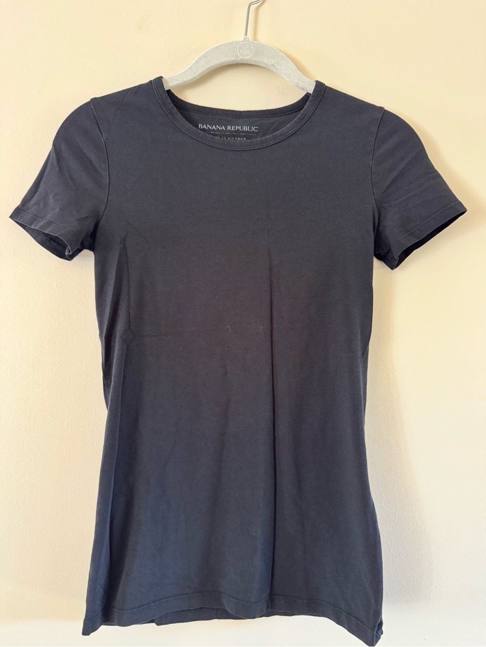 Banana Republic Black Short Sleeve Crewneck Tee